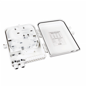 Настенный распределительный бокс на 16 волокон, наружной установки, IP65